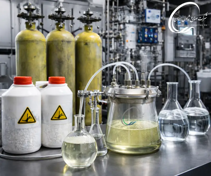 مواد اولیه و واکنش های تولید آب ژاول